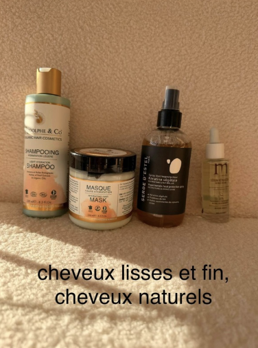 Routine cheveux lisse et épais
