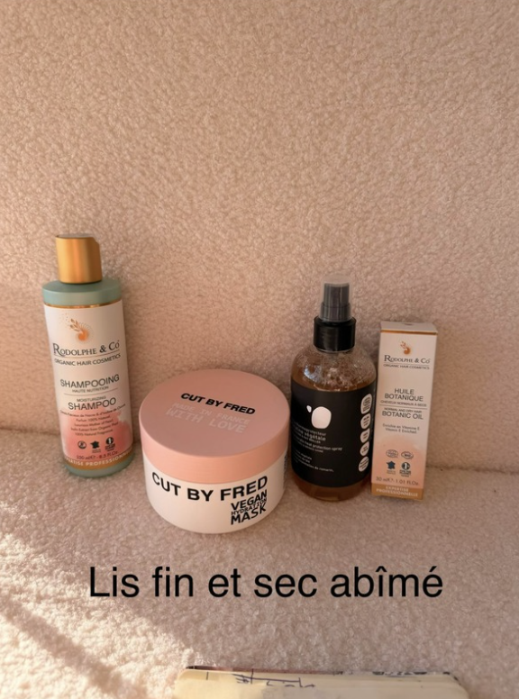 Routine cheveux lisse sec et abimés