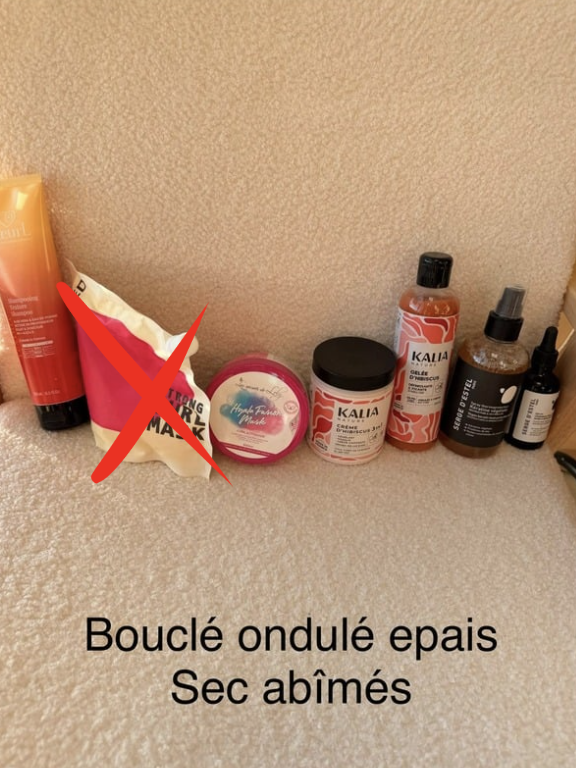 Routine cheveux ondulés et épais