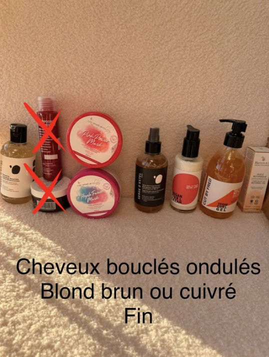 Routine cheveux ondulés et fin