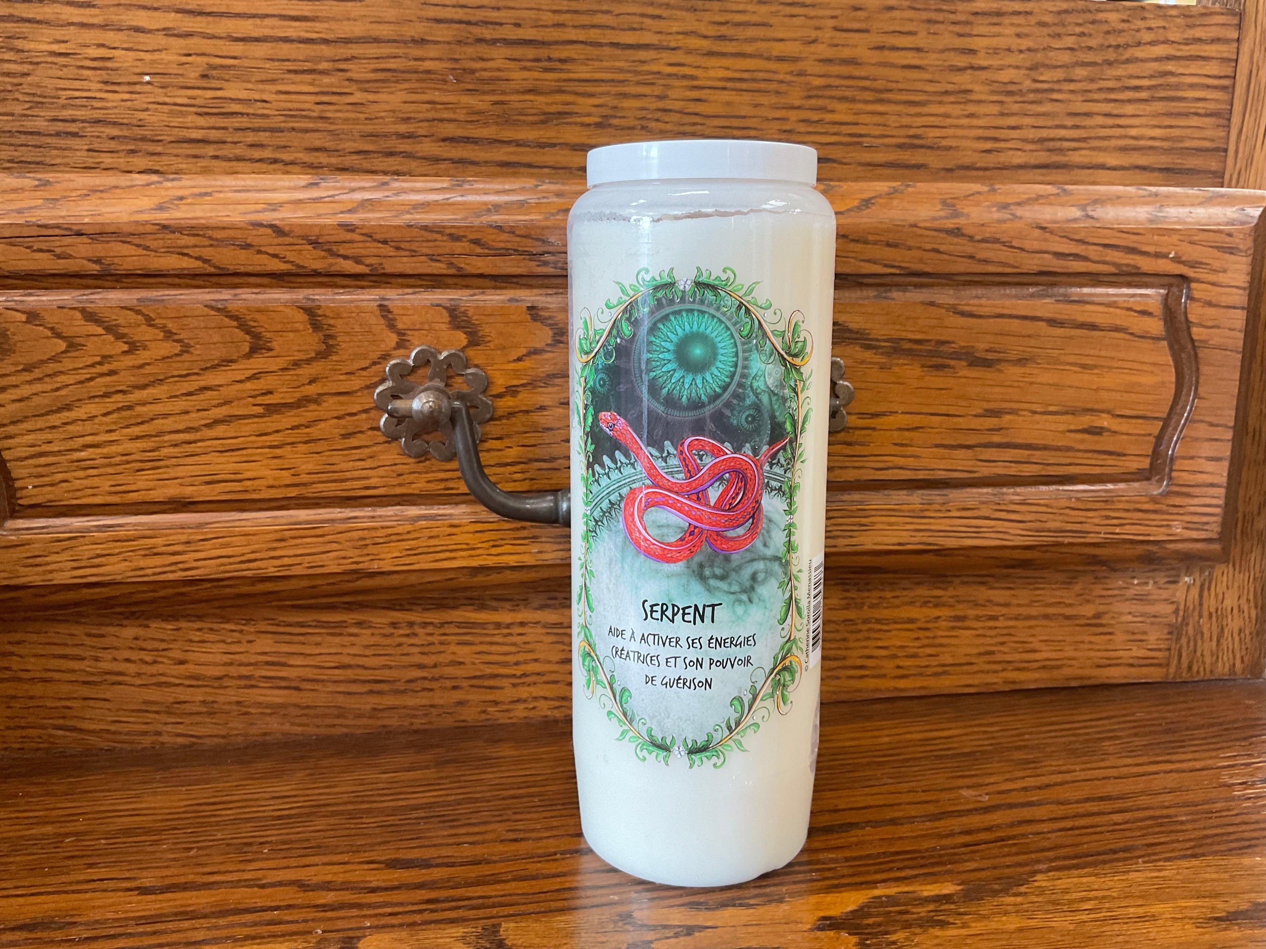 Bougie Neuvaine Animal Totem - Serpent