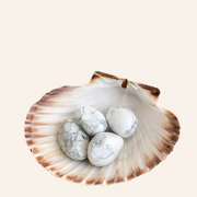 Howlite roulée – Pierre naturelle apaisante
