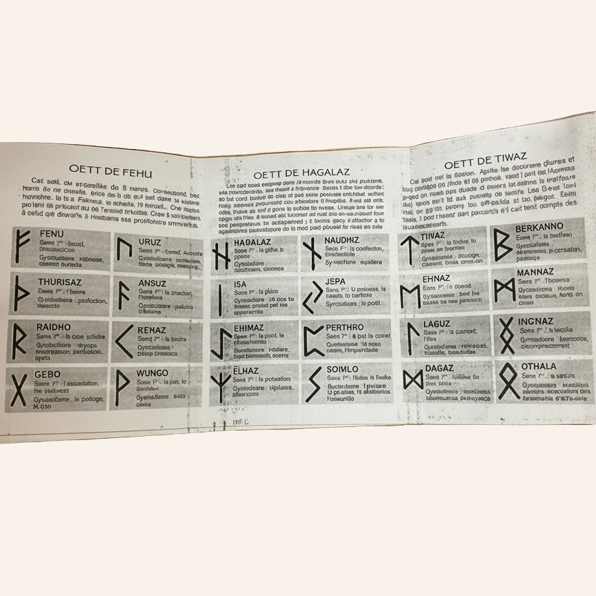 Runes divinatoires en pierres naturelles