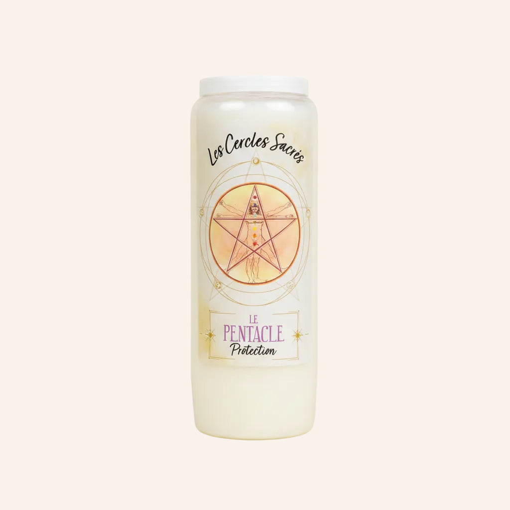 Bougie Neuvaine des Cercles sacrés - Le Pentacle - Protection