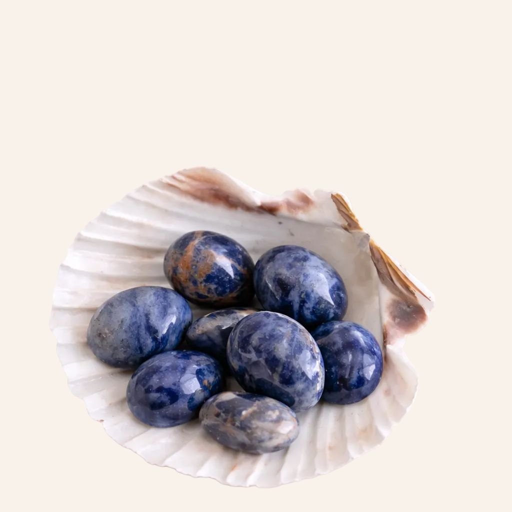 Sodalite roulée – Pierre naturelle apaisante & clarifiante