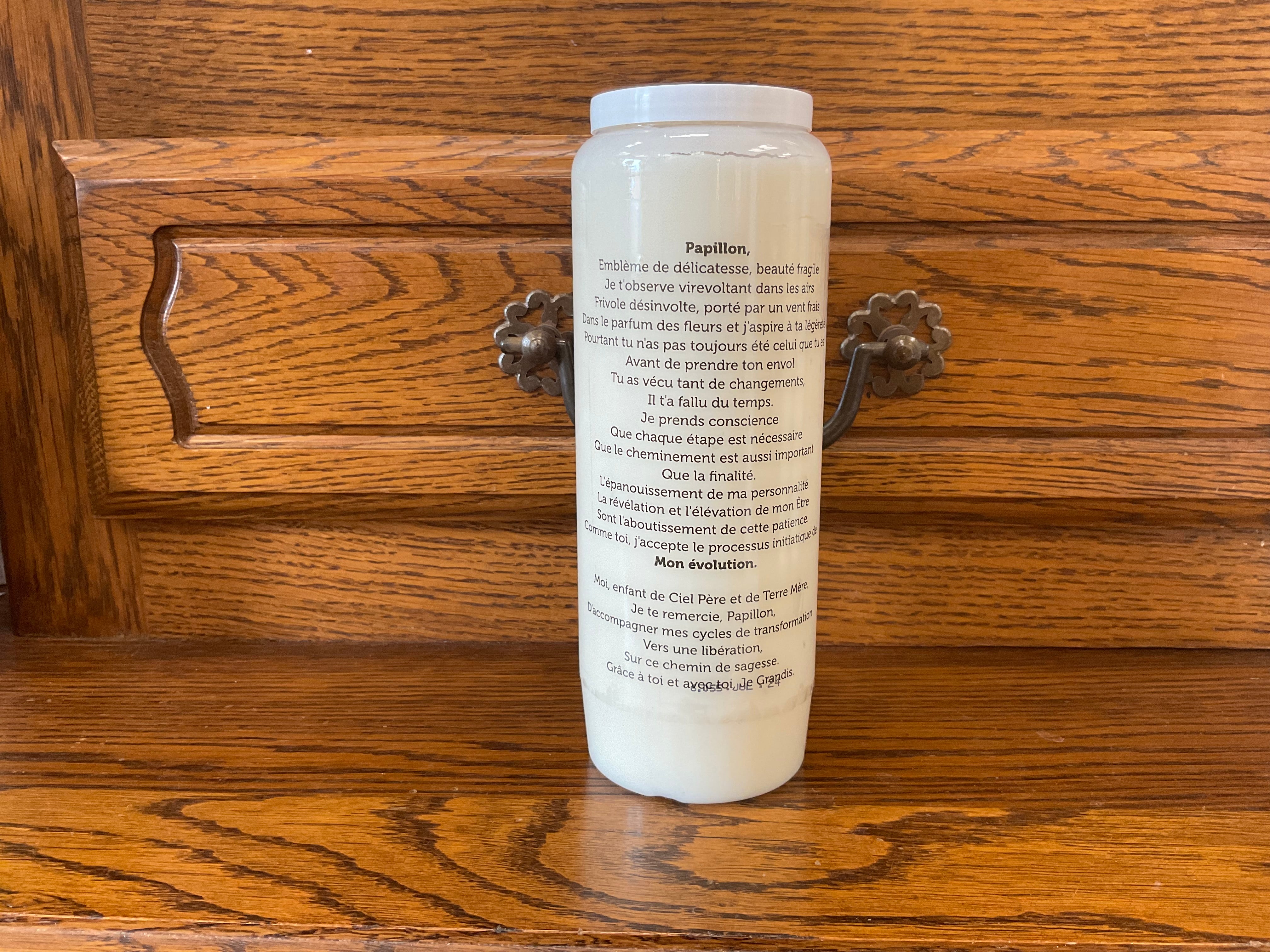 Bougie Neuvaine Animal Totem - Papillon