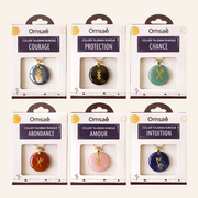 Collier Talisman Runique,pierres naturelles