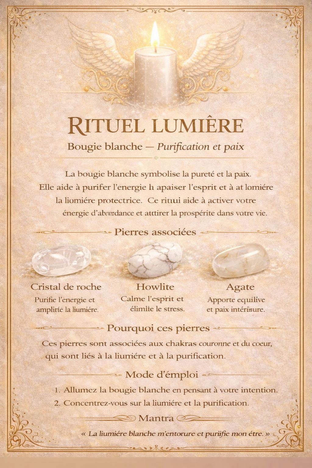 RITUEL LUMIÈRE — Bougie blanche