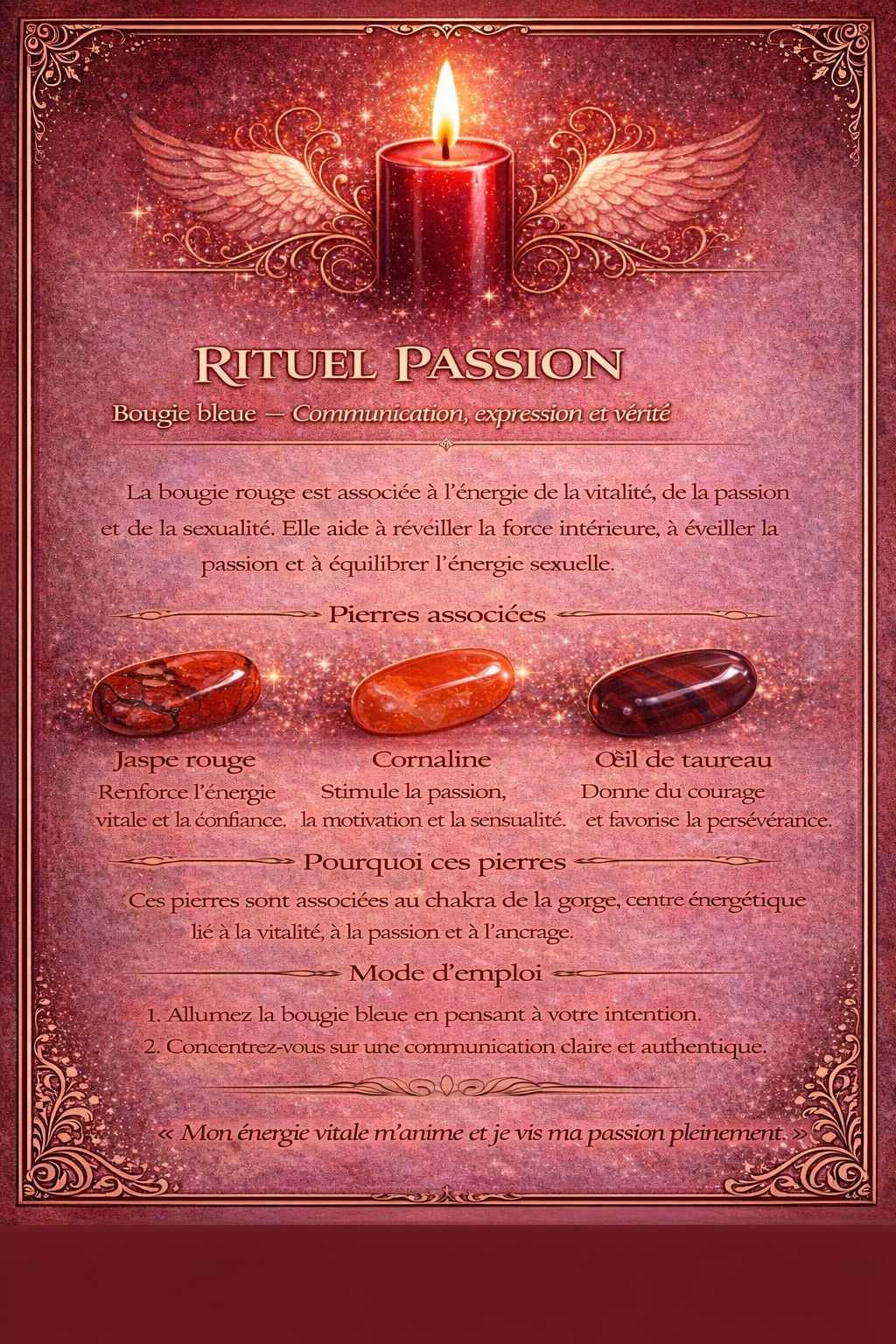 RITUEL PASSION — Bougie rouge