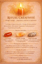 RITUEL CRÉATIVITÉ — Bougie orange