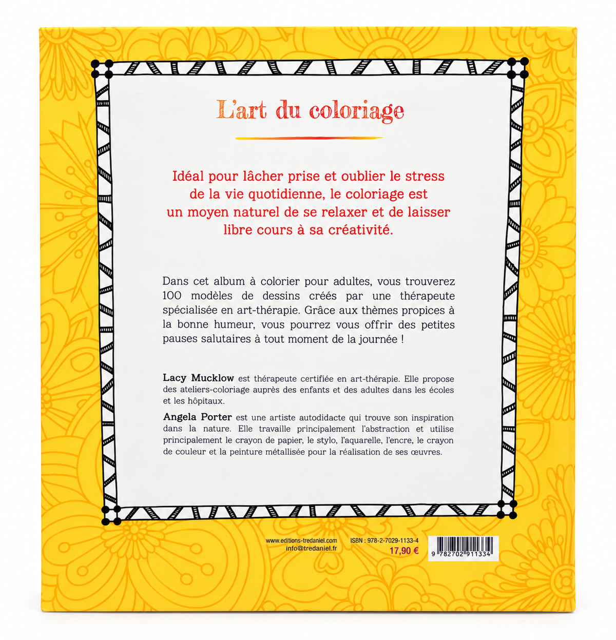 Verso de Coloriage bonne humeur sur fond blanc