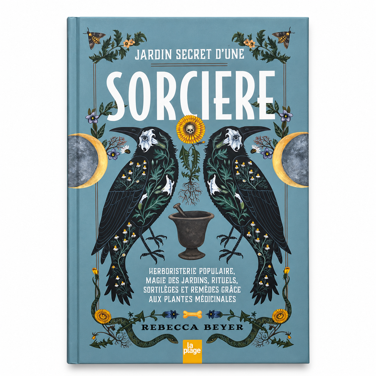 Jardin secret d'une sorcière de Rebecca Beyer, recto sur fond blanc