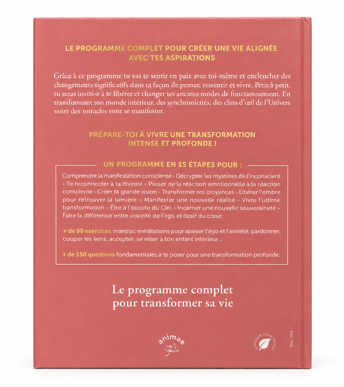 Verso de Manifestation sacrée d’Aurore Widmer sur fond blanc