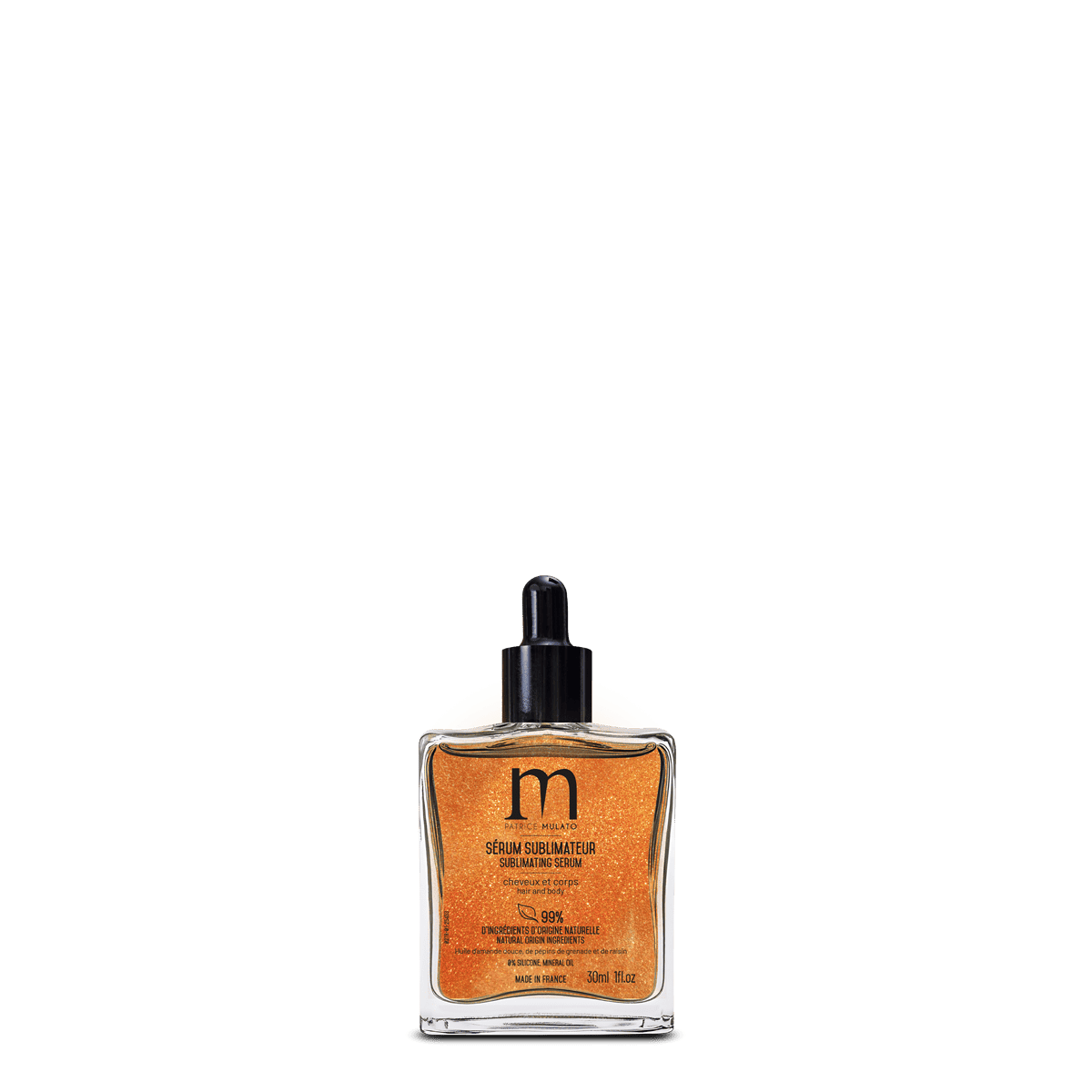 Flacon de sérum sublimateur cheveux et corps Patrice Mulato 30 ml
